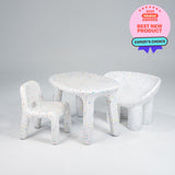 Confetti Children's Table + 1 x Chair + 1 x Bucket Chair Bundle Saver Set