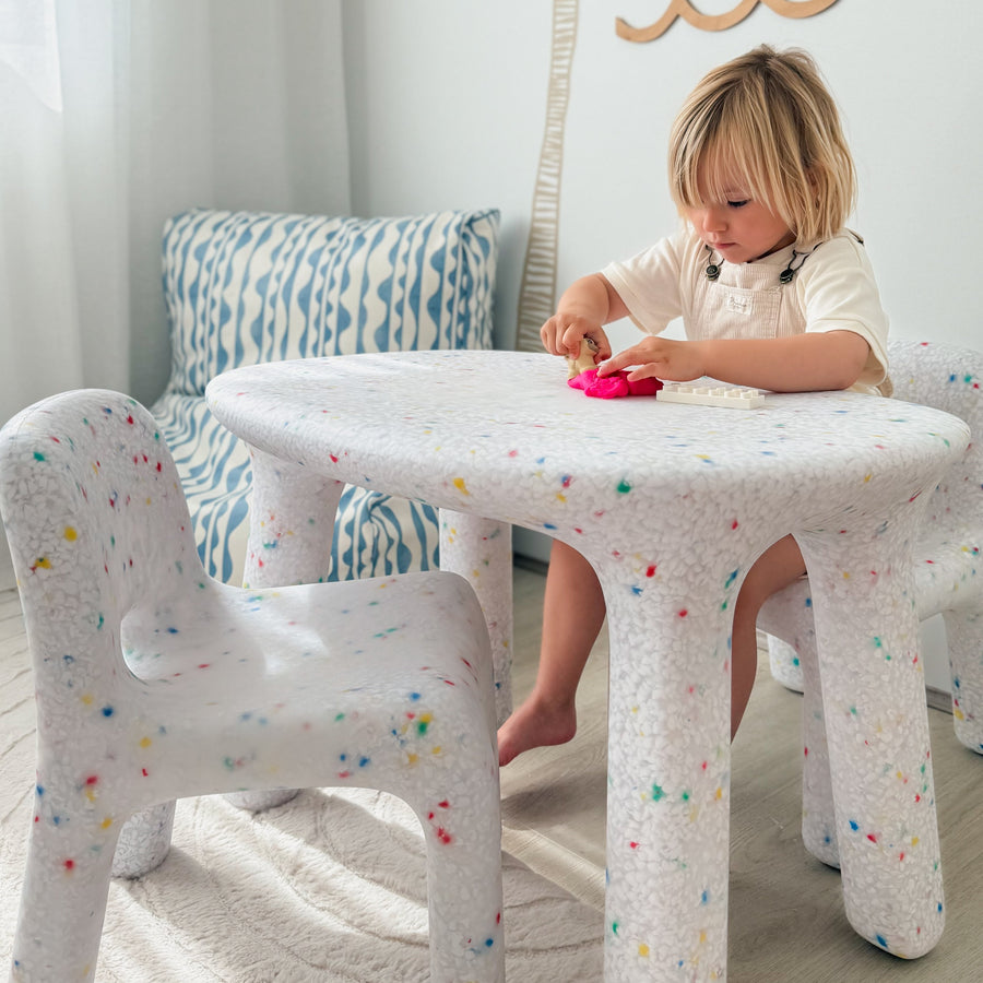 Confetti Kids Table + 2 x Chairs Bundle Set Saver