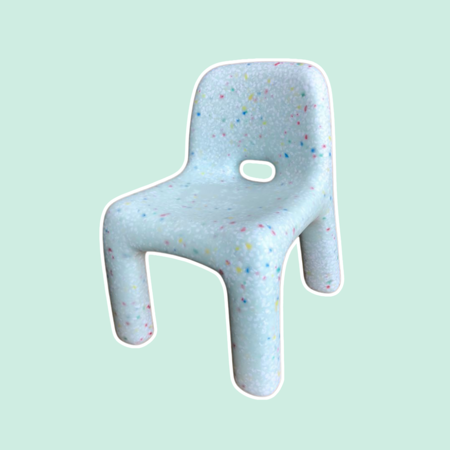 LIght blue Confetti Kids  Chair Jellybean Interiors