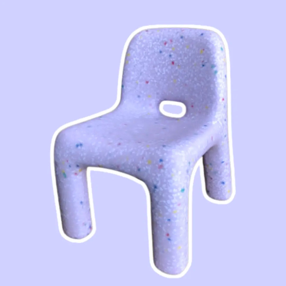 Purple Confetti Kids Chair Jellybean Interiors