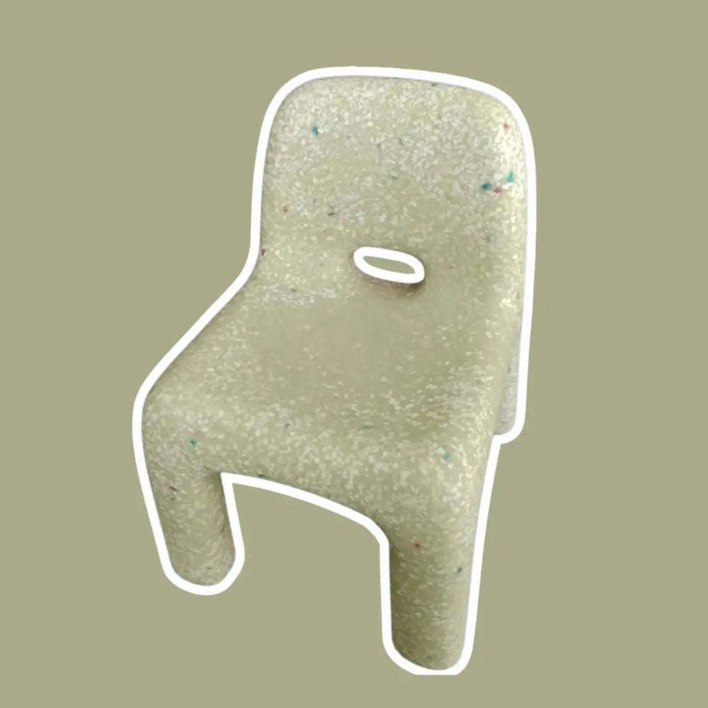 Dark Green Confetti Kids Chair Jellybean Interiors