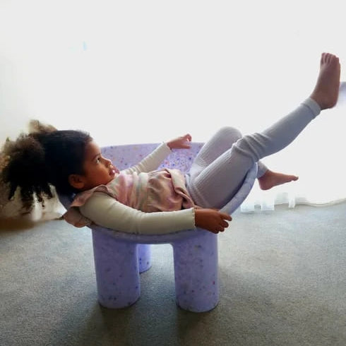 Sillón tipo cubo | Niño | Lila