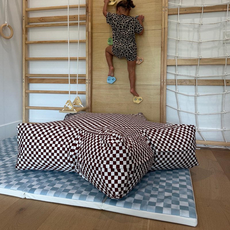 Choc Chip Superstar Crash Pad in a real home