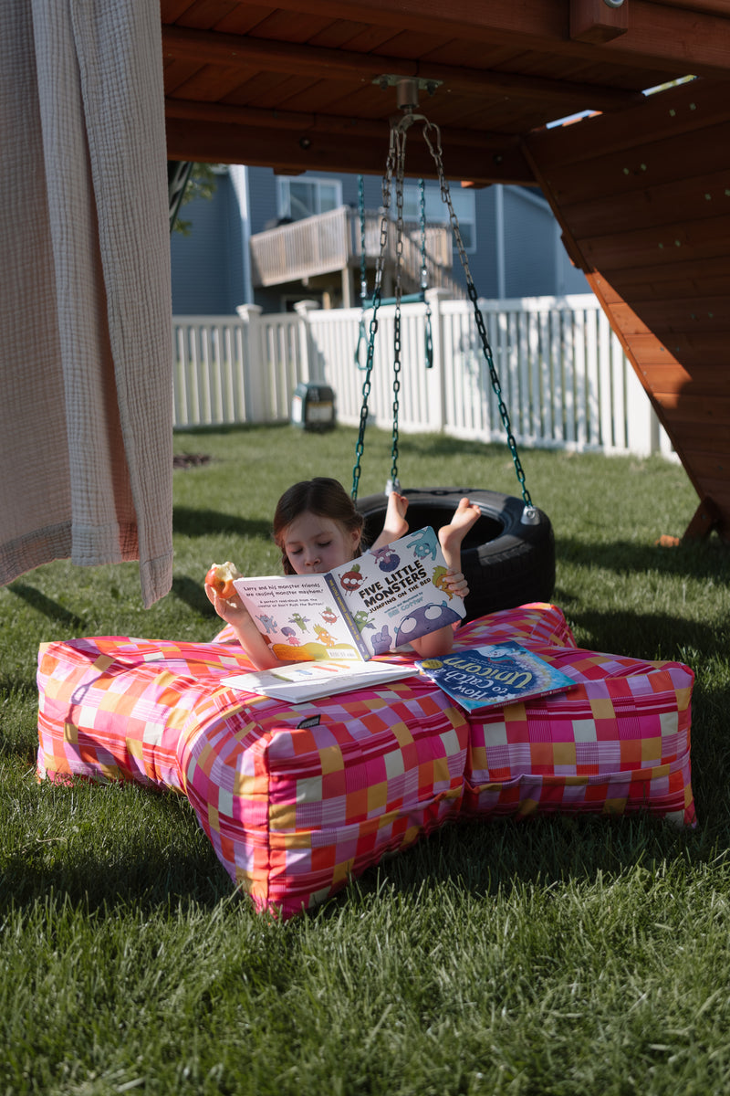 Patchwork Party Superstar Crash Pad in a real home