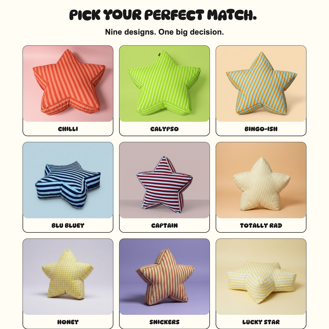 Nine SuperStar cover designs displayed in a colour comparison grid